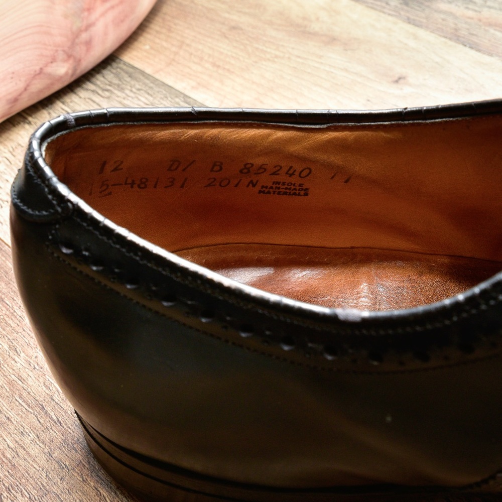 Vintage Johnston & Murphy Crown Aristocraft Shell Dress Shoes Size 12 - Picture 9 of 9